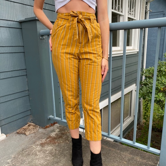 Topshop Pinstripe Trousers - Picture 1 of 2